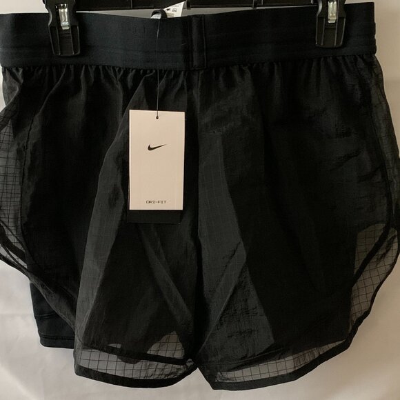 NIKE Running Division 2IN1 Shorts SET in Black/Navy Sz MEDIUM - Picture 8 of 8